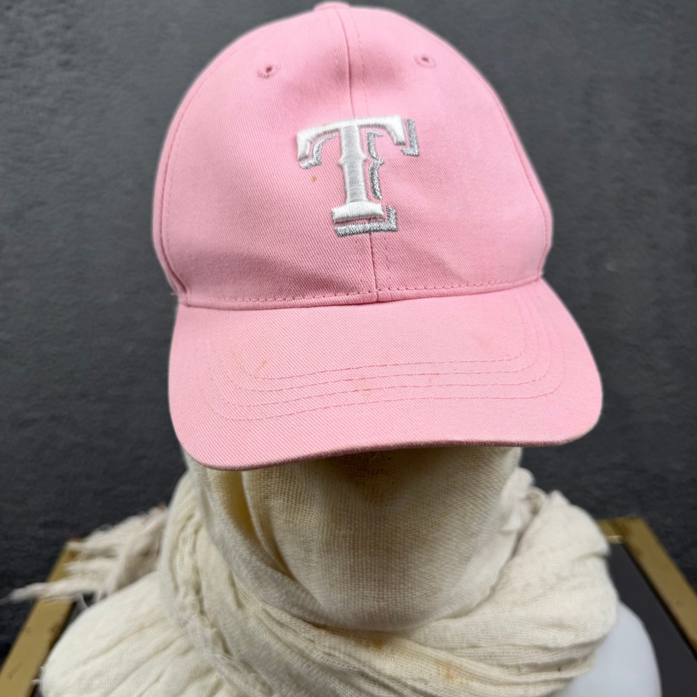 Twins Enterprise MLB Texas Rangers Pink Cotton Adjustable Youth Baseball Hat